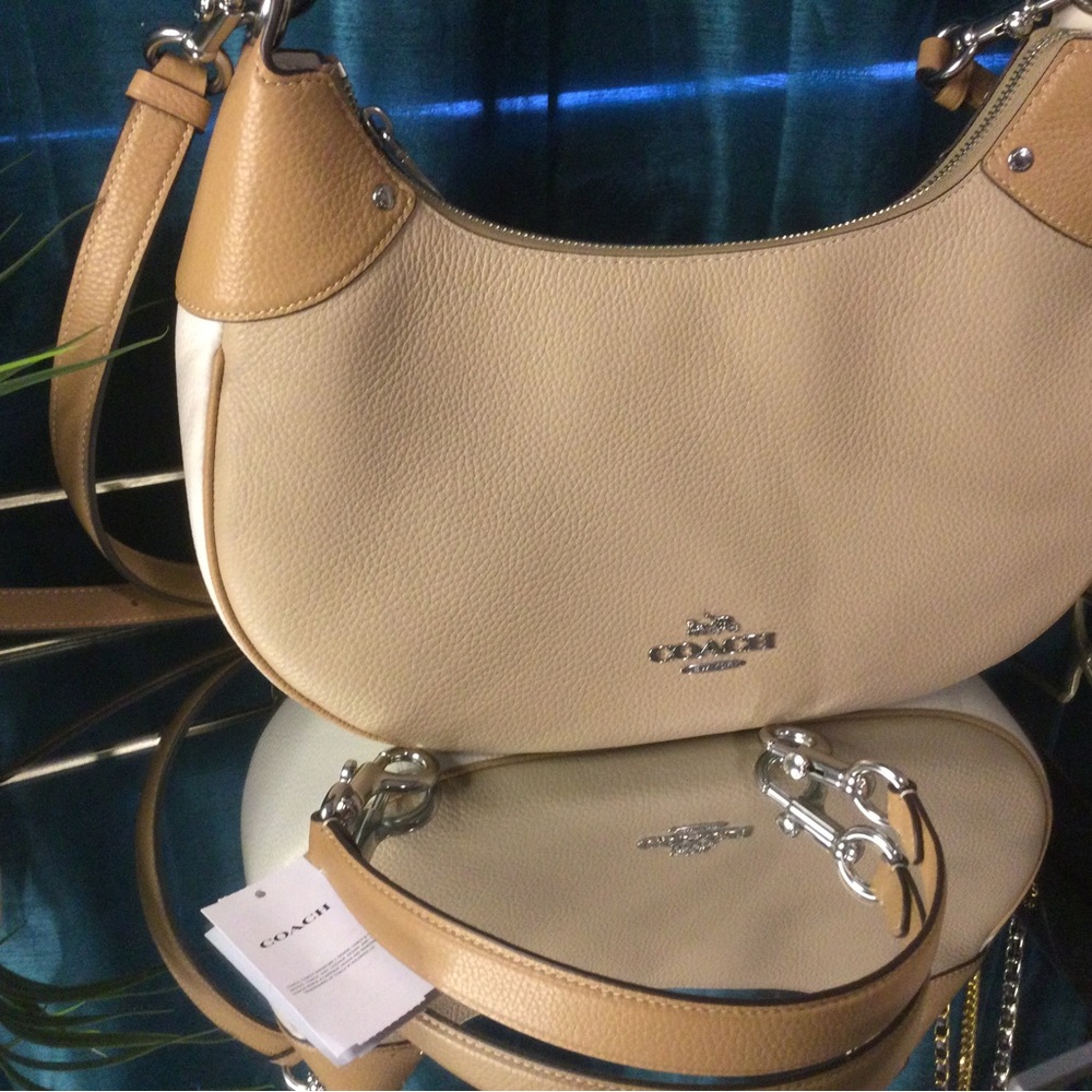 Coach multi-color hobo purse. Medium size, shoulder and crossbody straps.